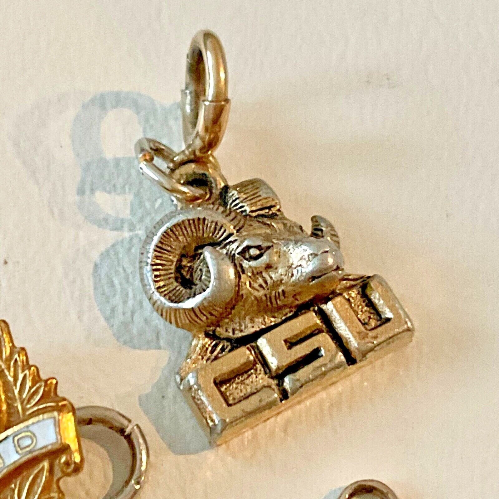 Vintage Sterling Silver Enamel Charms High School College University Sports