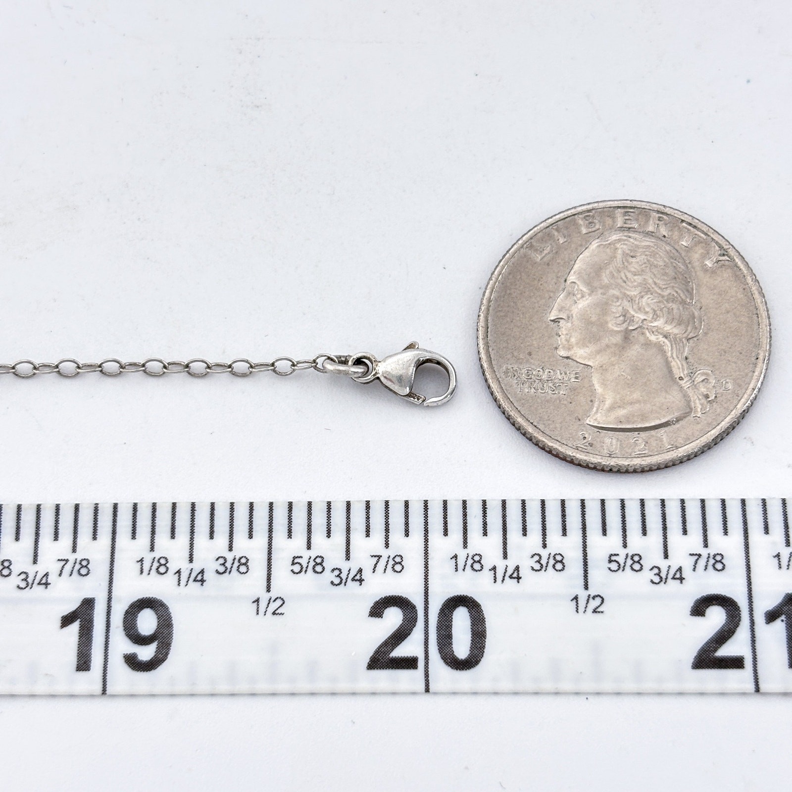 Vintage Sterling Silver 925 Always In My Heart Pendant Necklace 20″