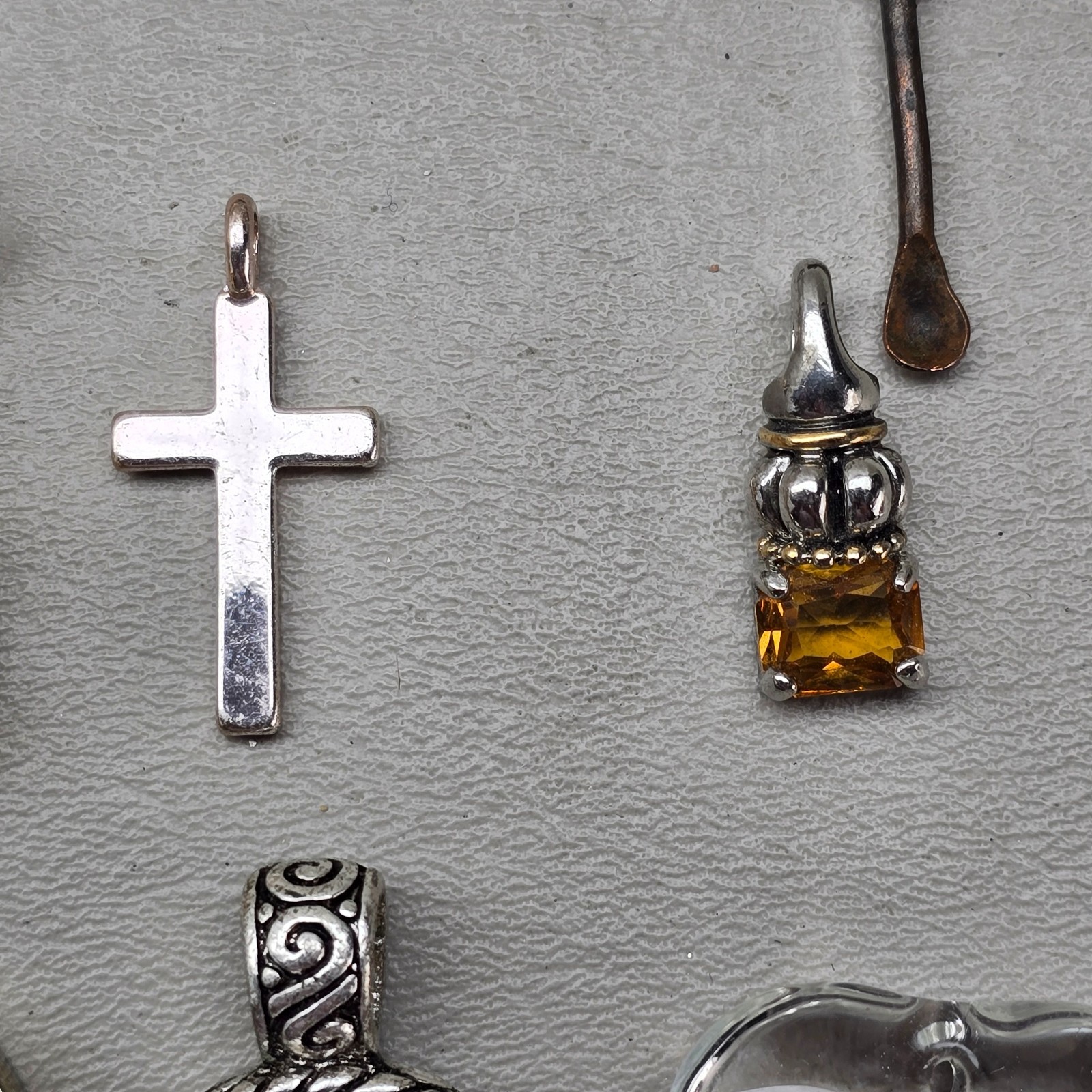 Vintage Pendant Lot 12 Pieces Mixed Styles Modern Rustic Glass Crystal Florenza