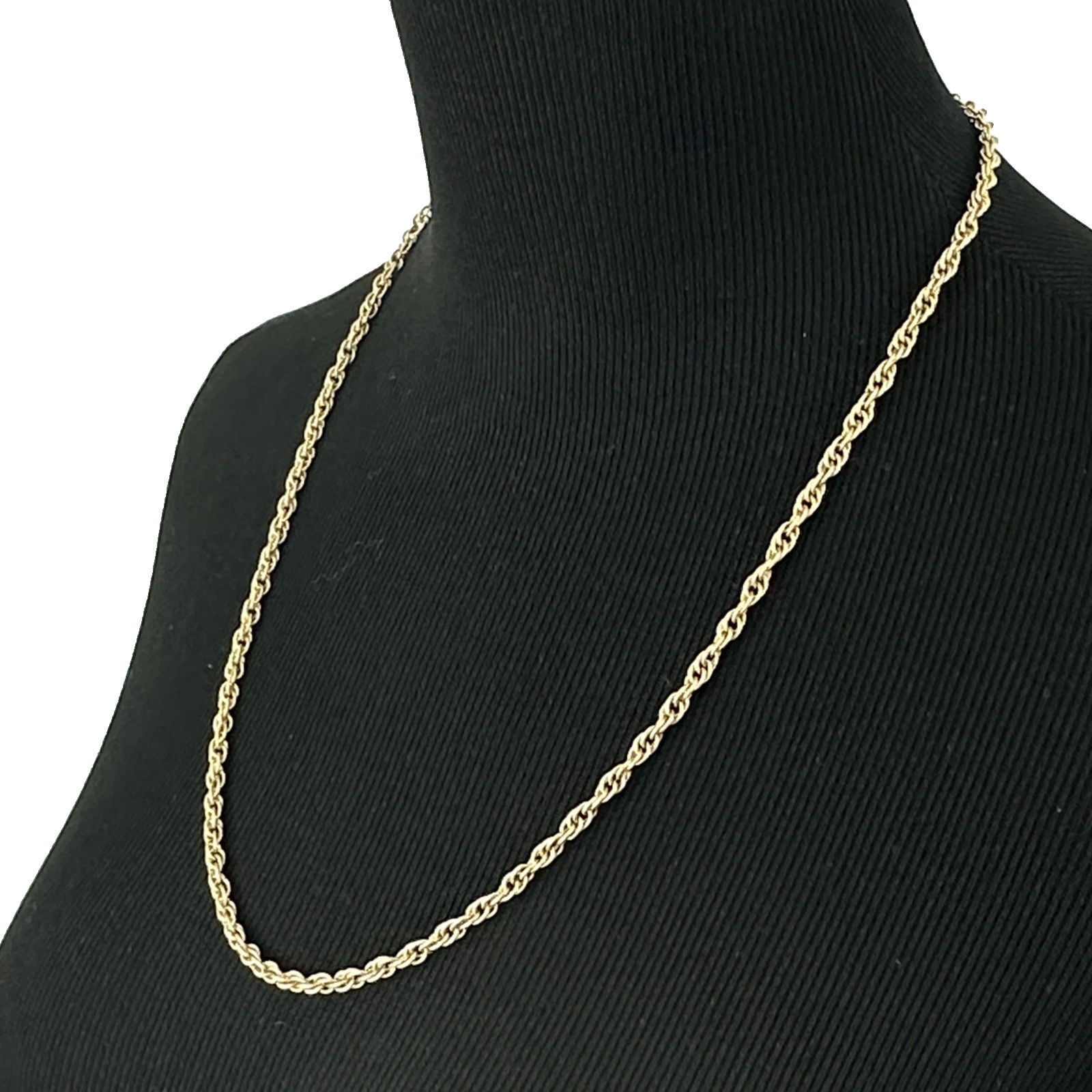 12K gold-filled necklace – vintage 24.25″ double link chain yellow GF 16g AC Co