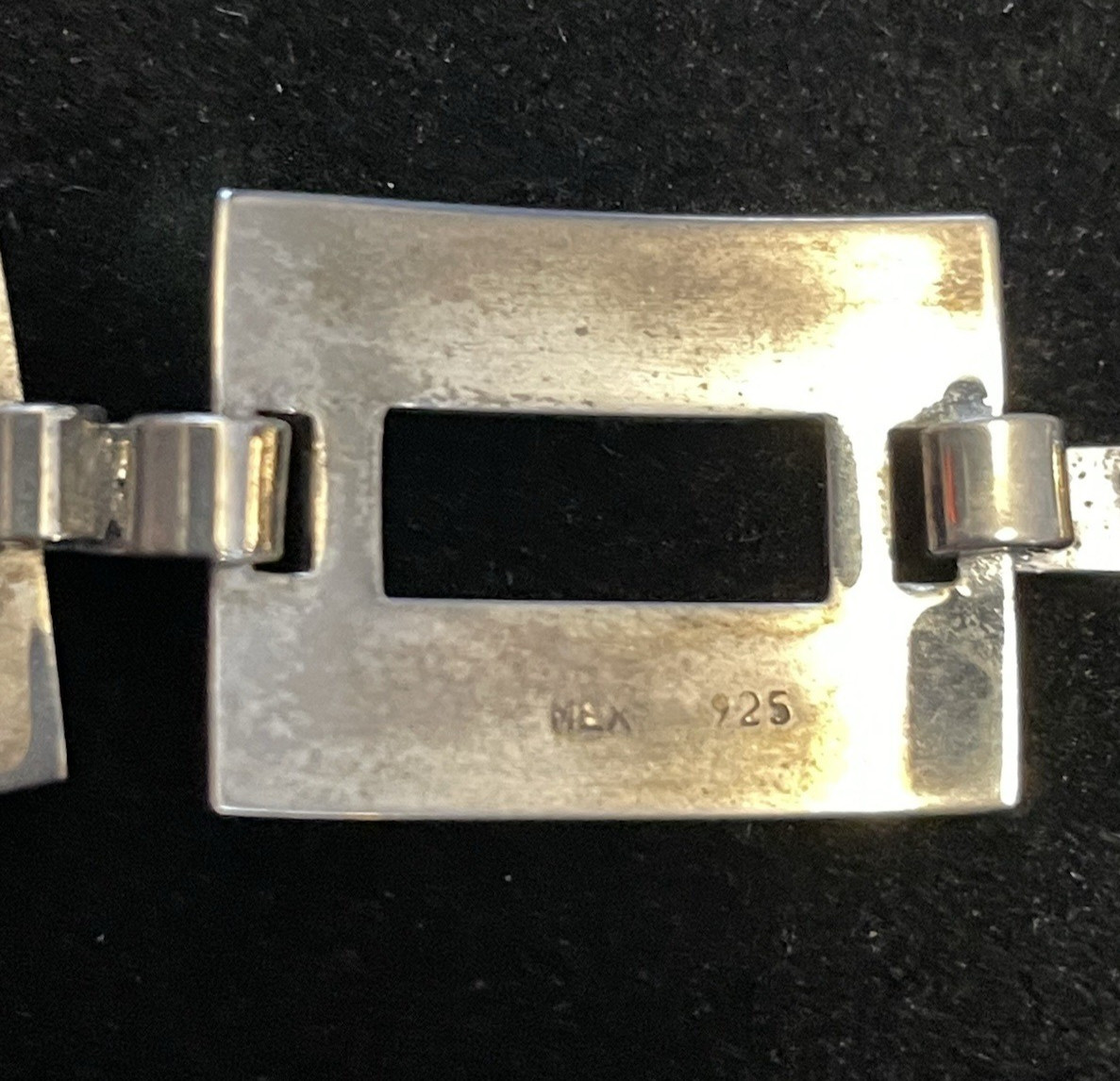 Vintage 1980’s Sterling 925 MEX Bracelet Art Deco Panel Link 6.5 In 18 gr Sale!