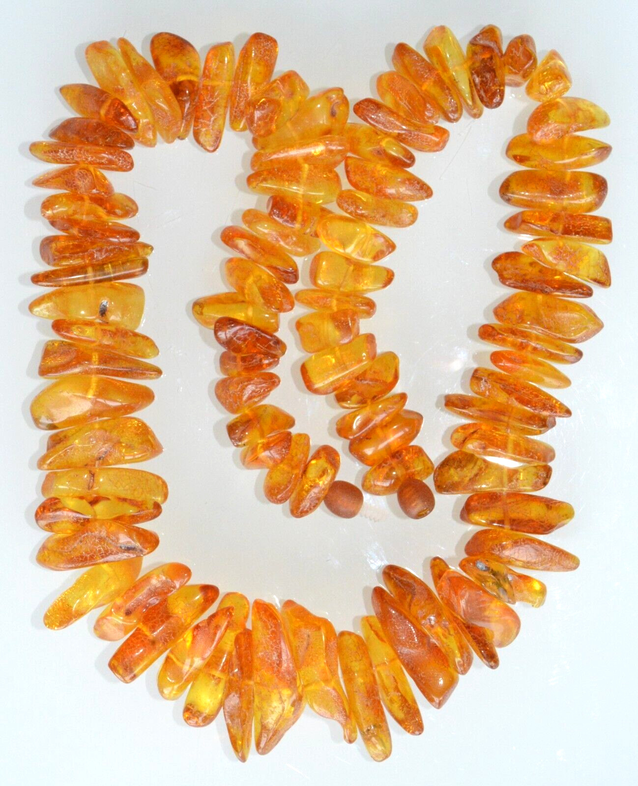 69gr RUSSIAN SOVIET BALTIC AMBER BEAD NECKLACE 琥珀 BRACELET STONE PENDANT EARRING