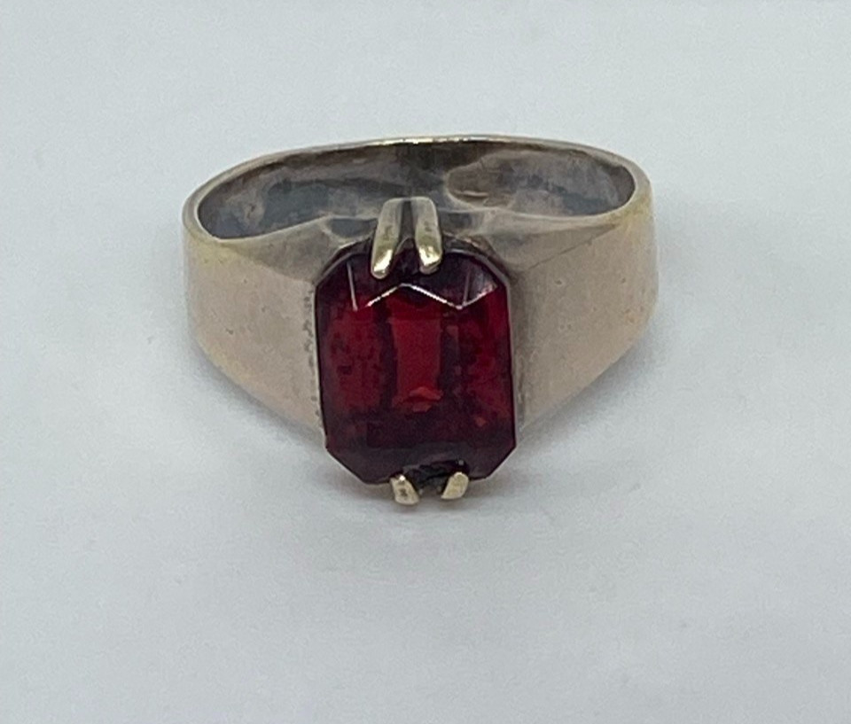 Rings Silver 875 Size 8.25 . Weight 3.42 g. Soviet Vintage Jewelry USSR