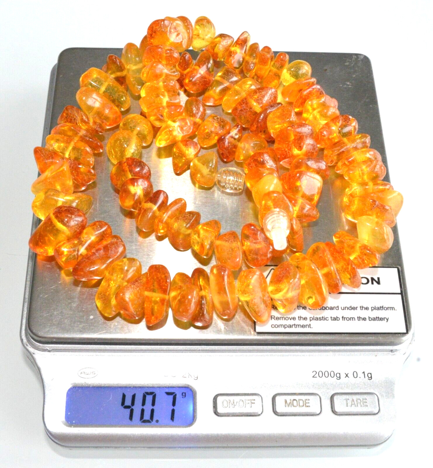 40gr RUSSIAN SOVIET BALTIC AMBER BEAD NECKLACE 琥珀 BRACELET STONE PENDANT EARRING