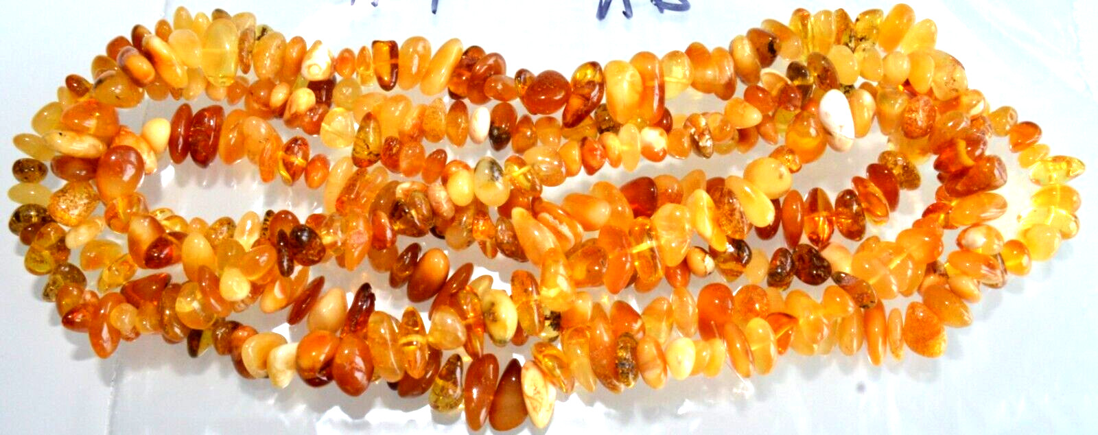 ✅135 cm=46gr RUSSIAN SOVIET BALTIC AMBER BEAD NECKLACE 琥珀 BRACELET STONE PENDANT