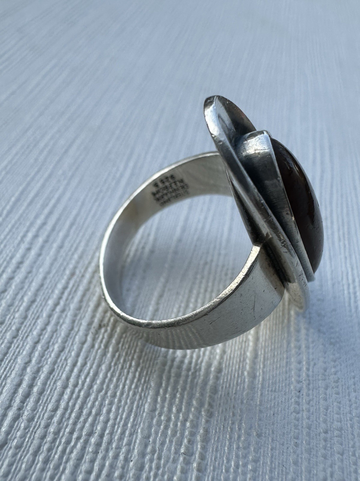 N.E From Vintage Denmark 925S Sterling Silver Modernist Ring