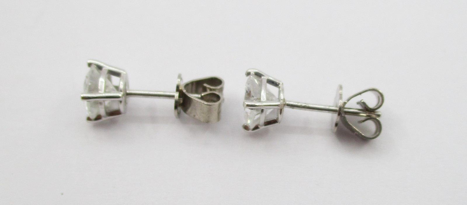 1.11CTW Round Brilliant Cut Diamond Stud Earrings 14 Karat Yellow Gold