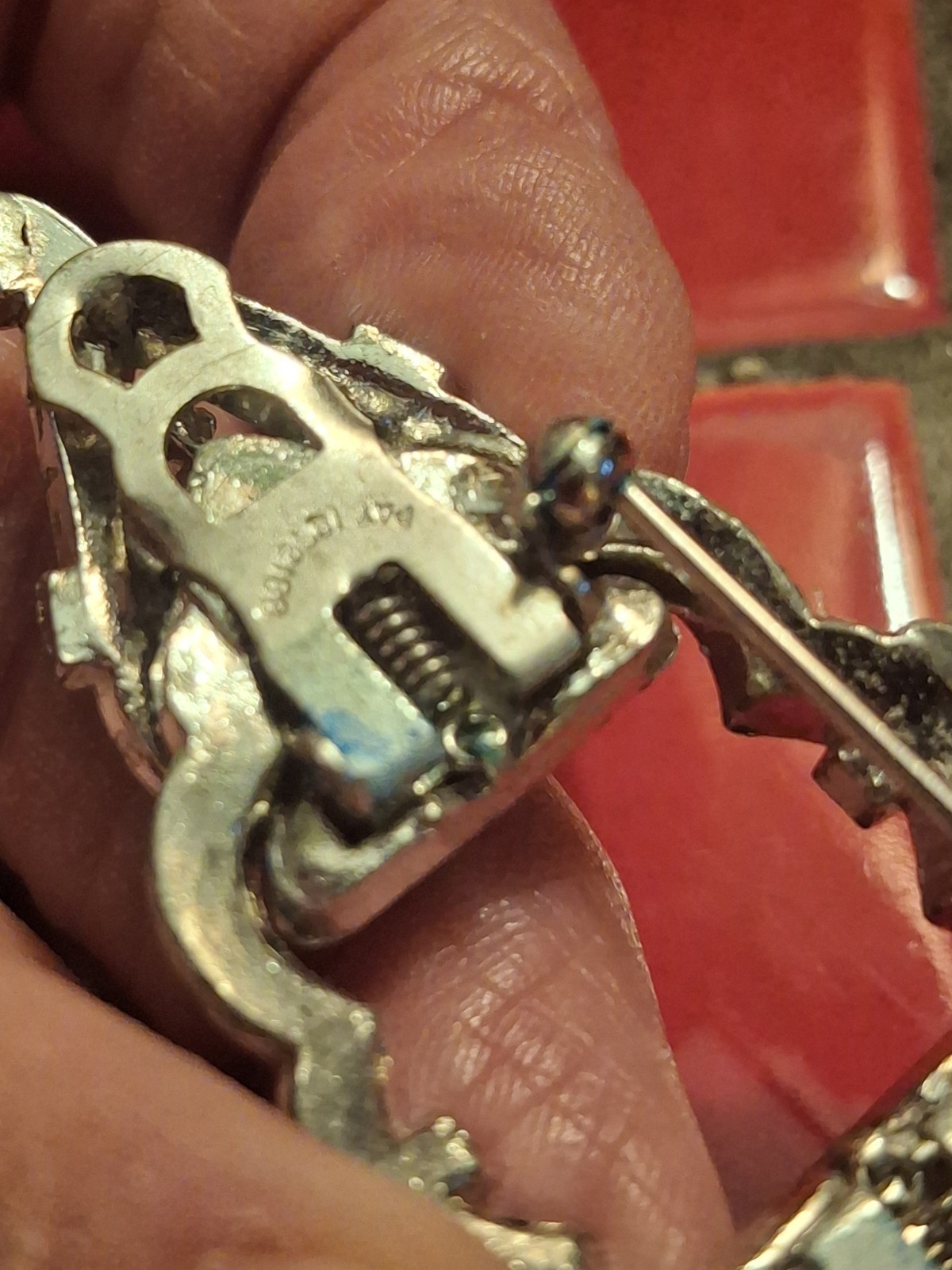 Vintage Art Deco Modular 3-n-1 Piece Convertible Brooch Pin & Shoe Clips 1930’s