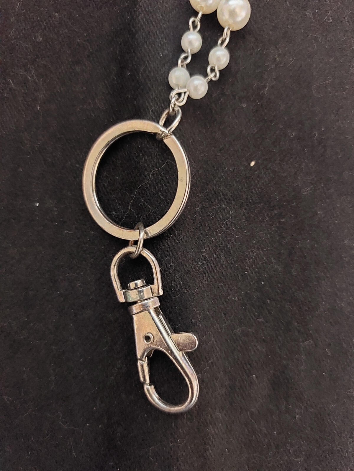 Vintage Style Chain & Bead Lanyard with Swivel Lobster Claw Clasp 35″