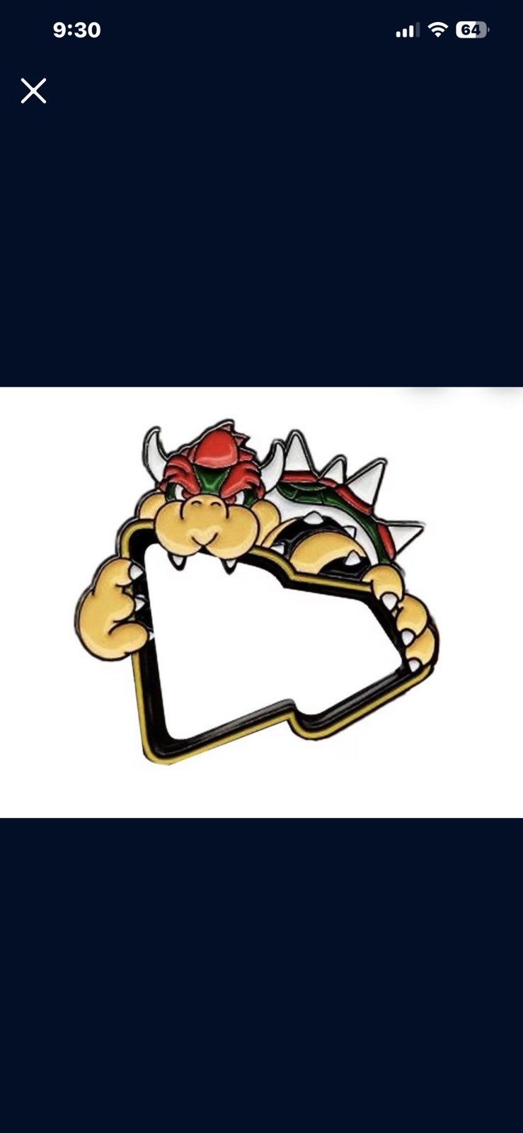 Super Mario Bowser Nintendo New Era Hat Pin