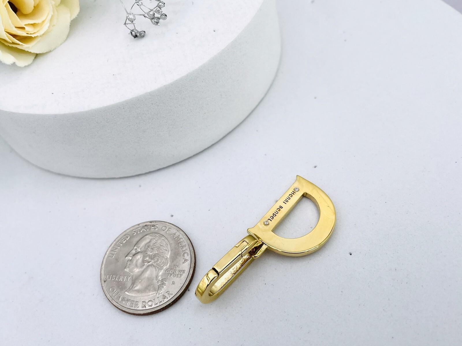 Henri Bendel Letter Gold Plated “D”Charm