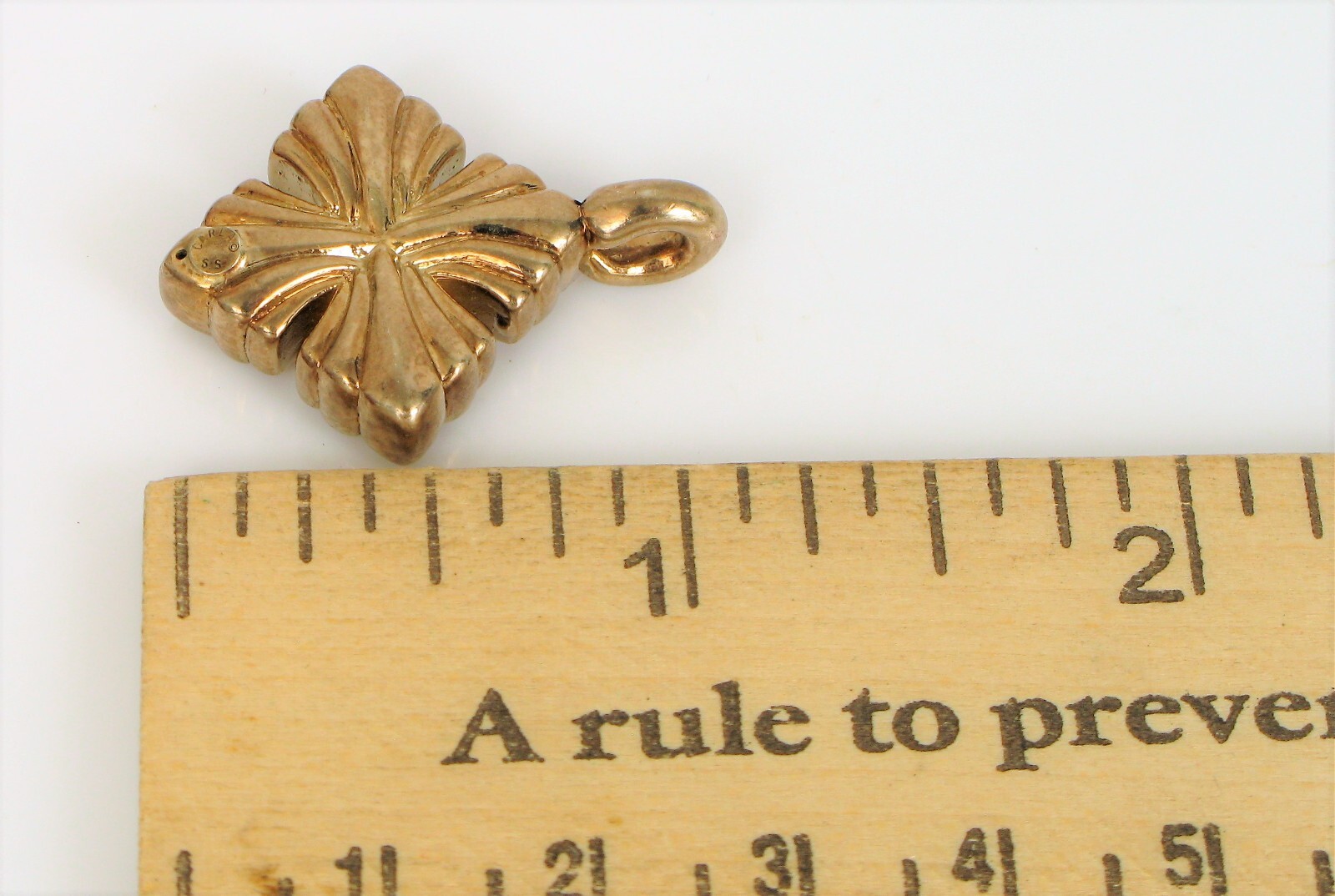 VTG BEAUTIFUL STERLING SILVER SIGNED CARLA ORNATE CROSS PENDANT NICE ABOUT 1″