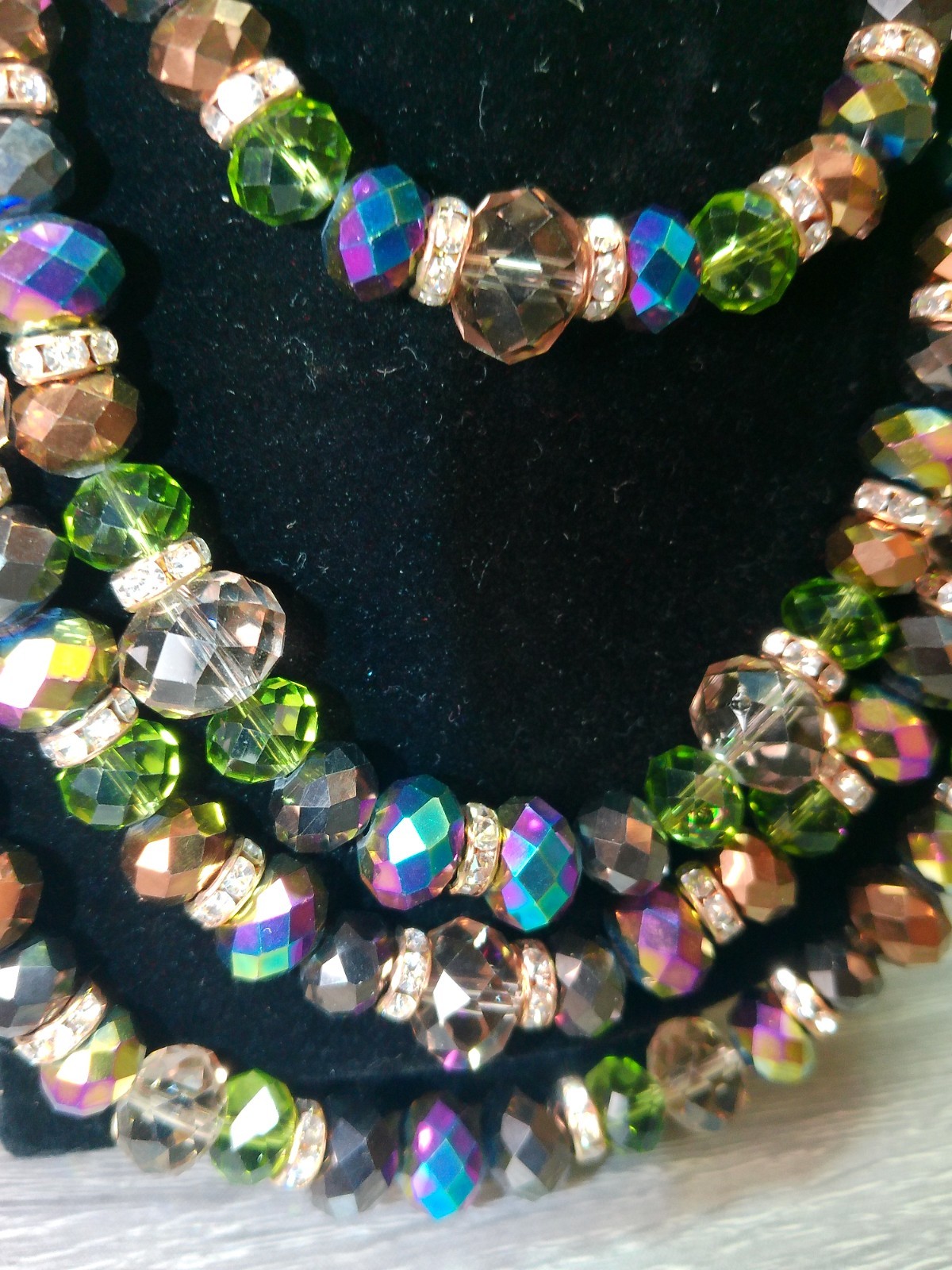Beaded Necklace Hippie Bohemian Multi-Color Earth Tones