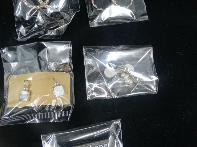Lot of 11 Pre-Owned .925 Silver Pierced Earrings Packaged & Priced by Weight 44g