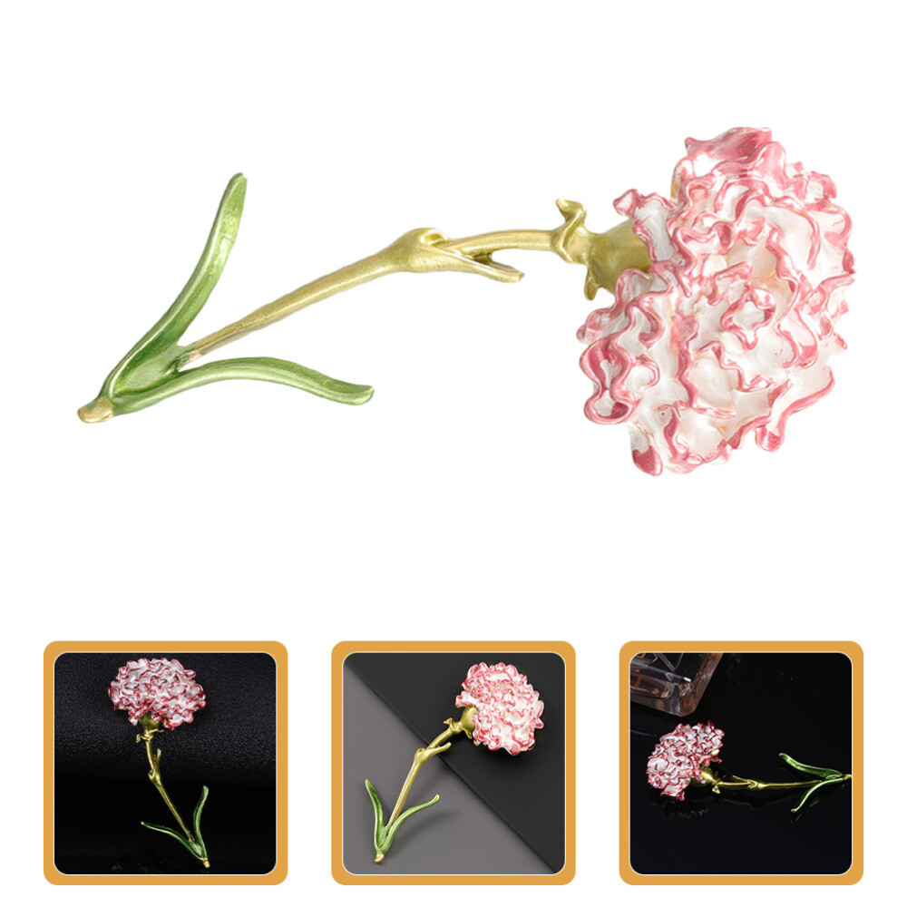 Exquisite Flower Brooch Pin Carnation Lapel Pin Collar Lapel Pin Jewelry