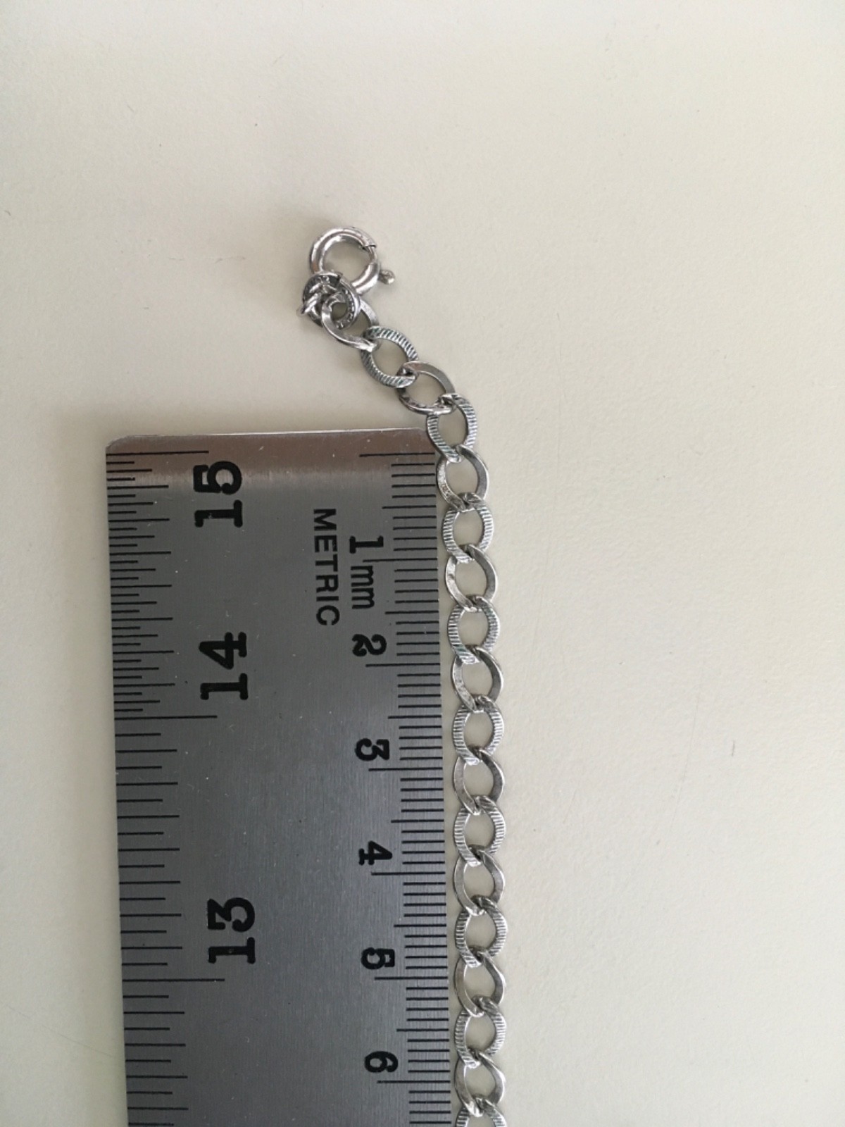 VINTAGE LIGHTWEIGHT LINKS STERLING CHARMS BRACELET 7 1/2″ STARTER CHRM BRACELET