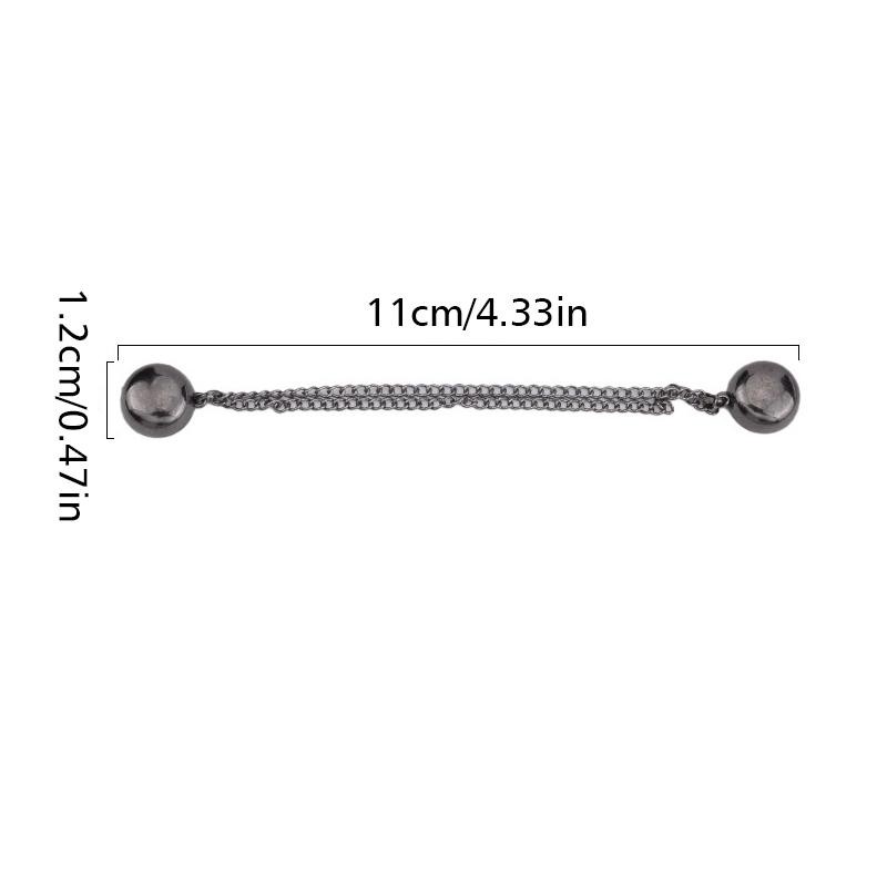1PC Magnetic Chain Brooch Clip Button for Scarf, Cuffs, Trousers, Sewing Supply