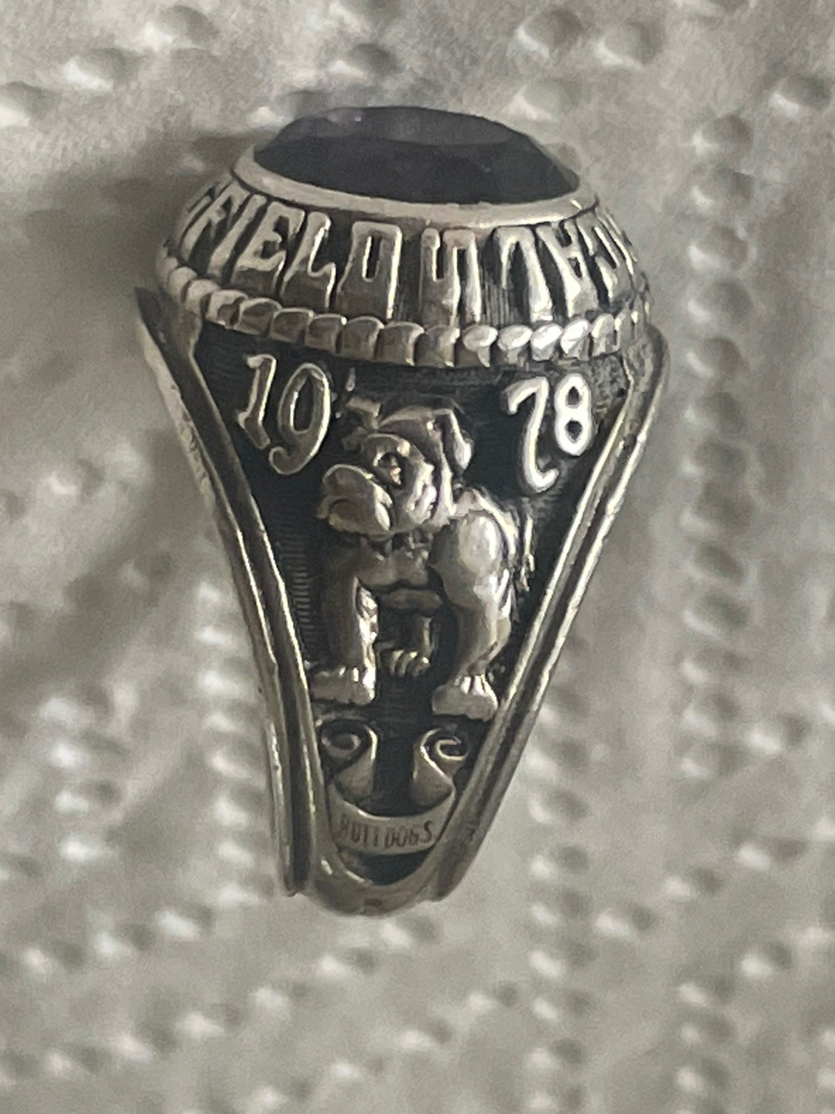 Sterling 1978 Springfield Classical Bulldogs High School Class Ring Jostens 10.5