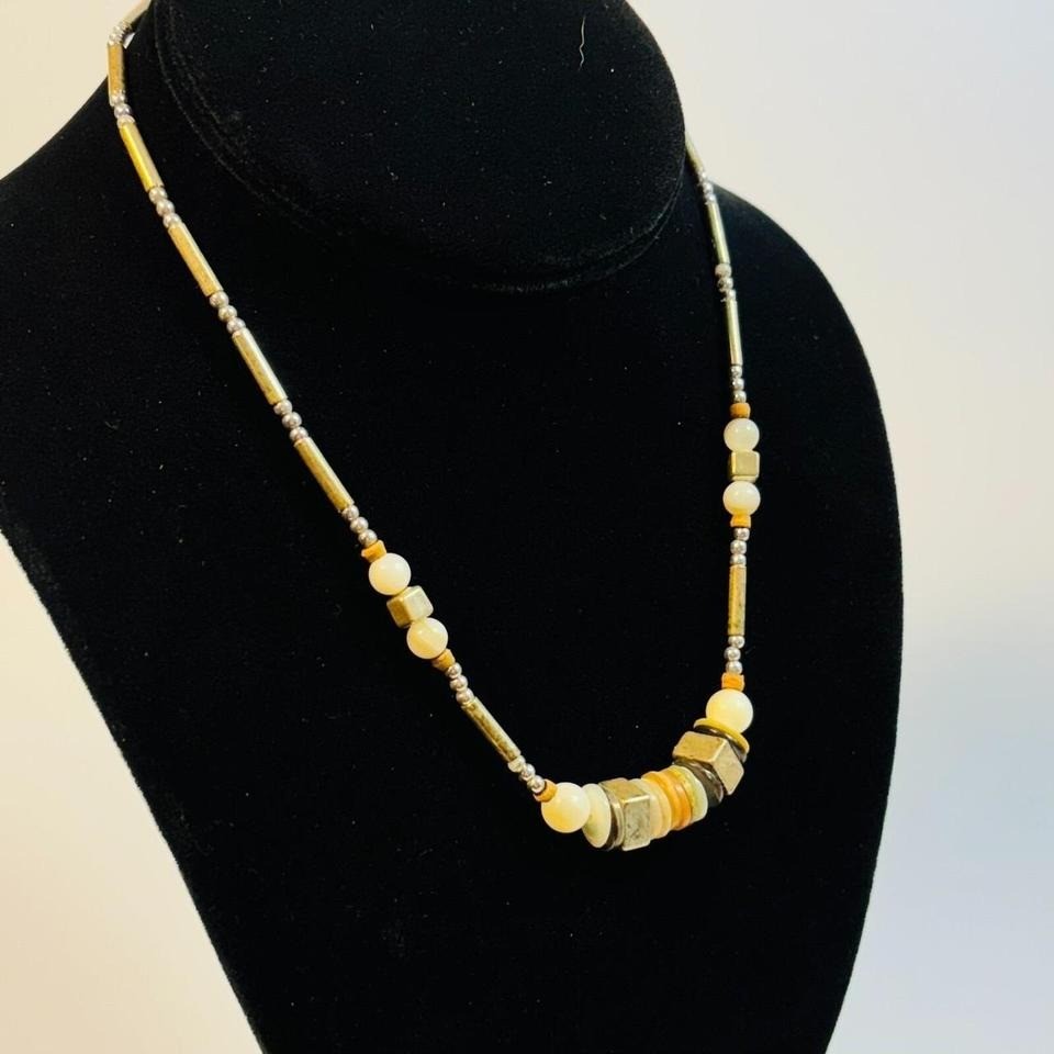 Y2K Vintage Jewelry Beaded Choker Necklace 2000s Retro Accessory