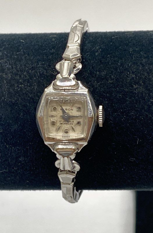 Vintage Elbon 10K RGP Bezel 17 Jewels Manual Wind Ladies Dress Watch