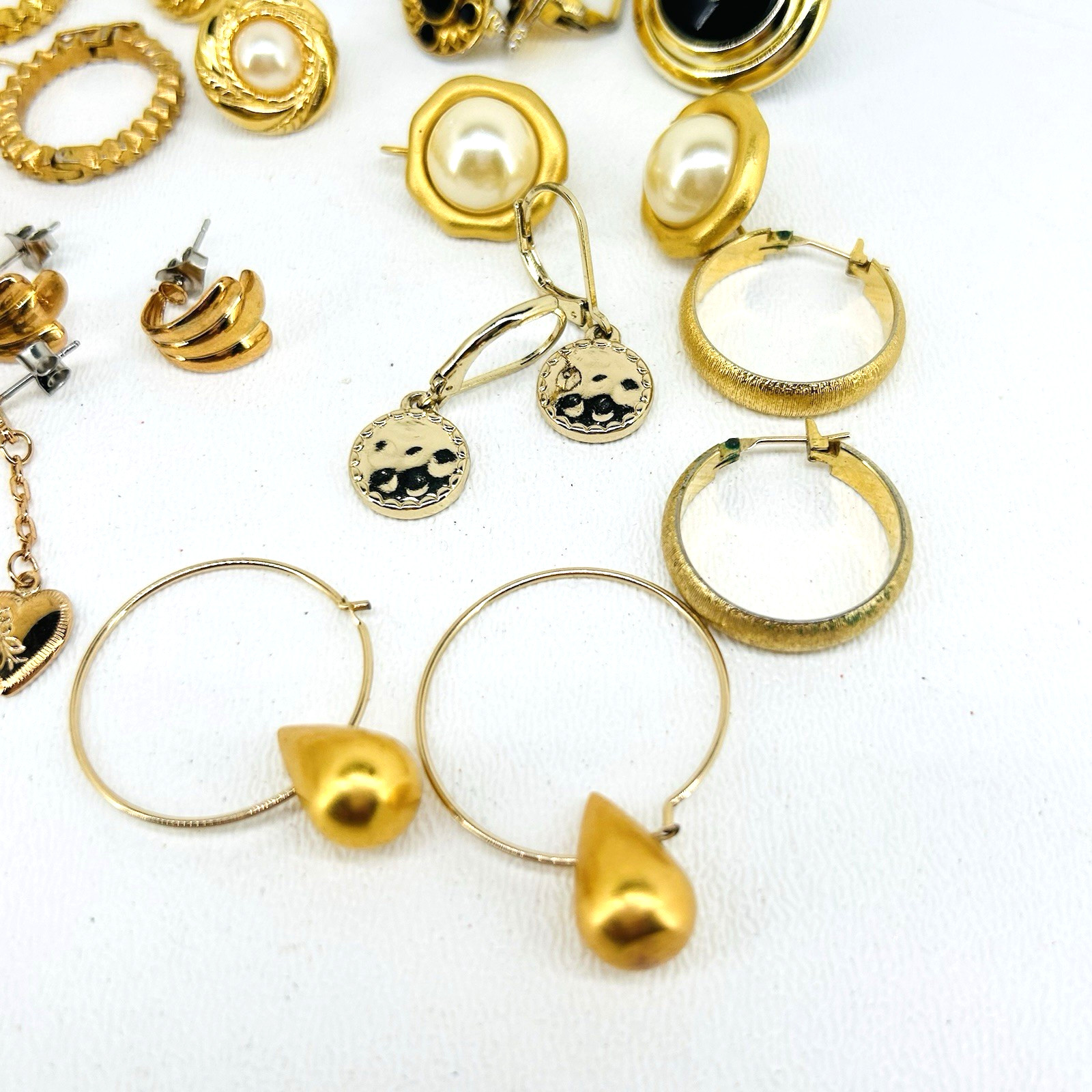 Lot 23 Pairs of Vintage to Modern Assorted Earrings Different Styles and Shapes