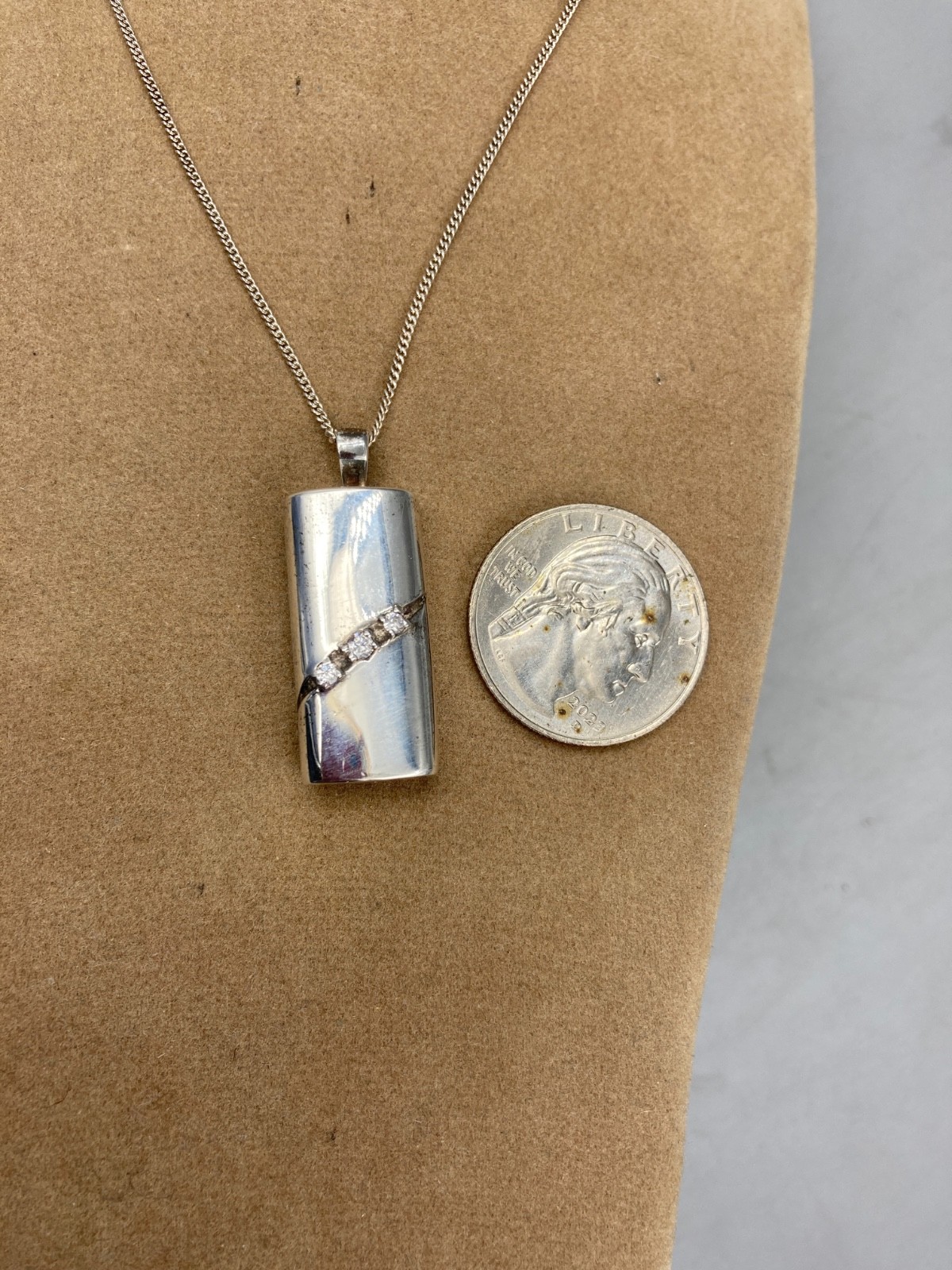 Vintage Unique Sterling Chain Silver Locket