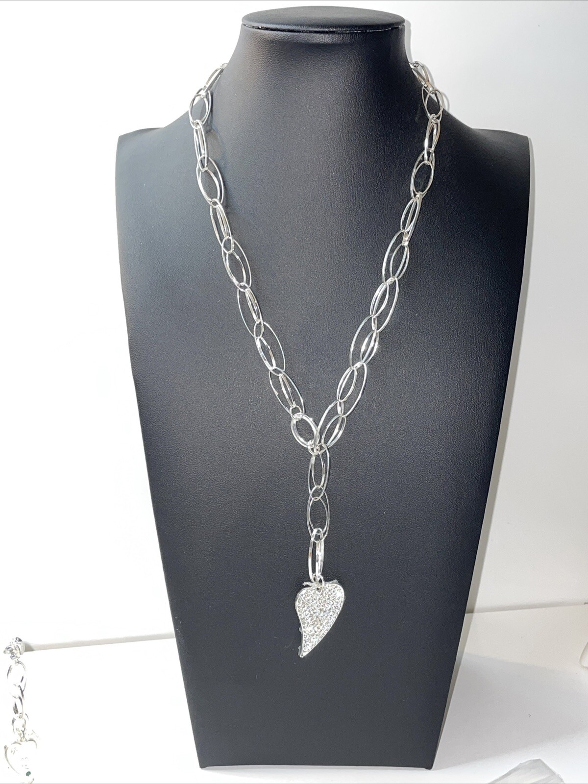HSN Evolve John Edward Silvertone Hand On My Heart Fashion Jewelry Set READ A311
