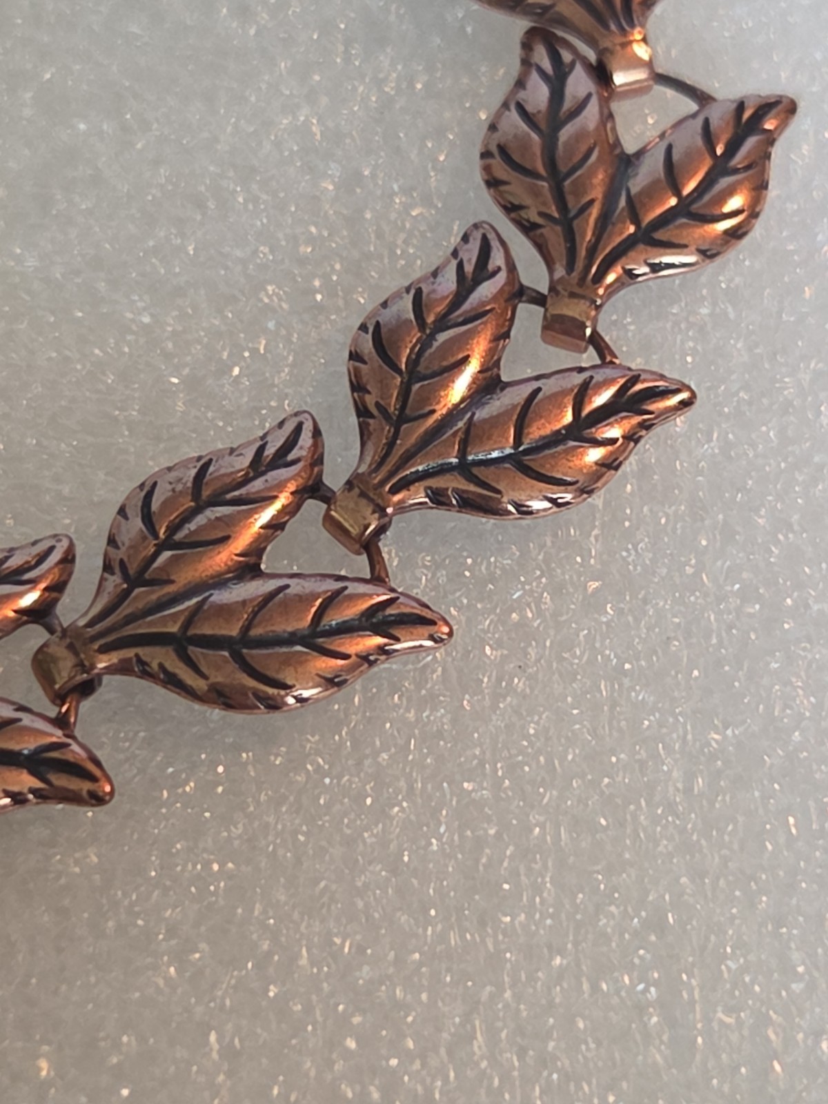 Copper Leaf Wreath Bracelet