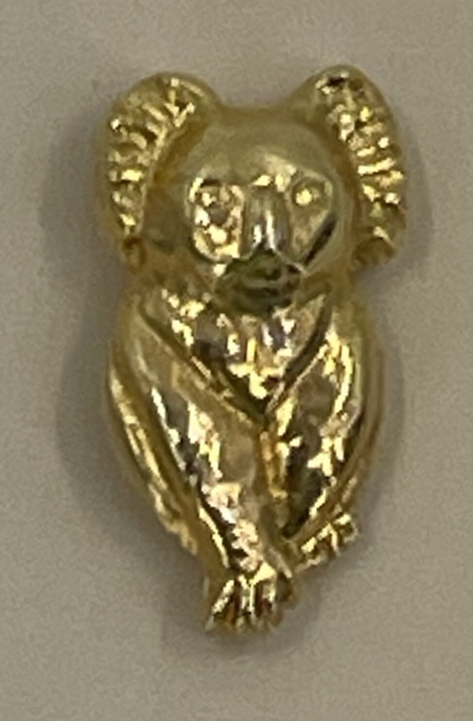 Lot of 2 Gold Metal Tone Koala Hat Lapel Pin with Pinback 3/4” X 1/2”
