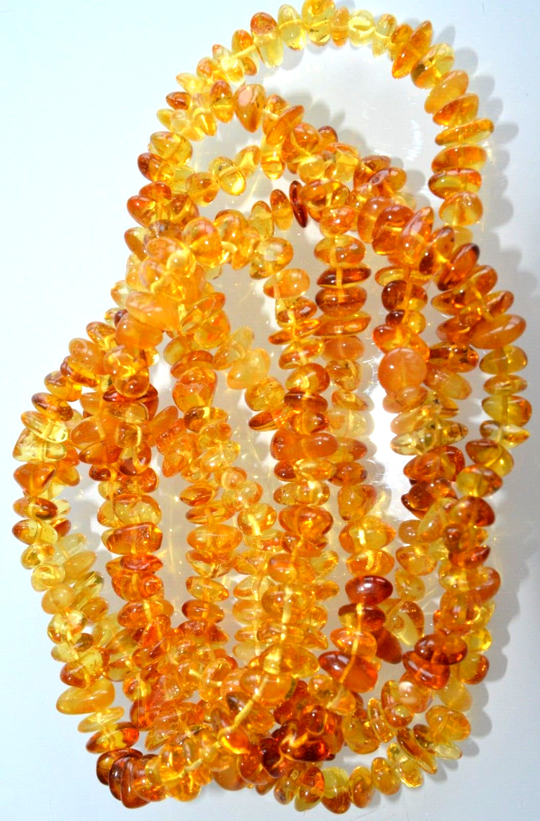 ✅135 cm=46gr RUSSIAN SOVIET BALTIC AMBER BEAD NECKLACE 琥珀 BRACELET STONE PENDANT