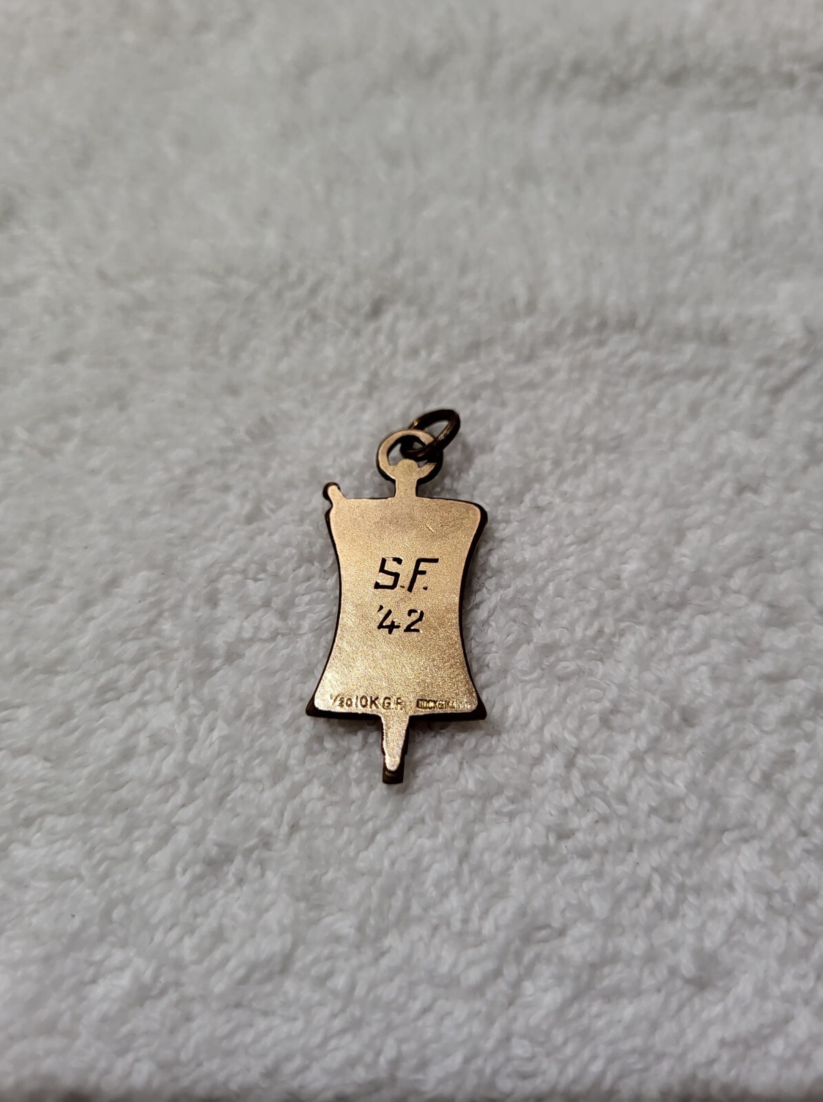 1/20 10k Gold Filled S.F. 42 Pendant BCP LIU 1 1/4″