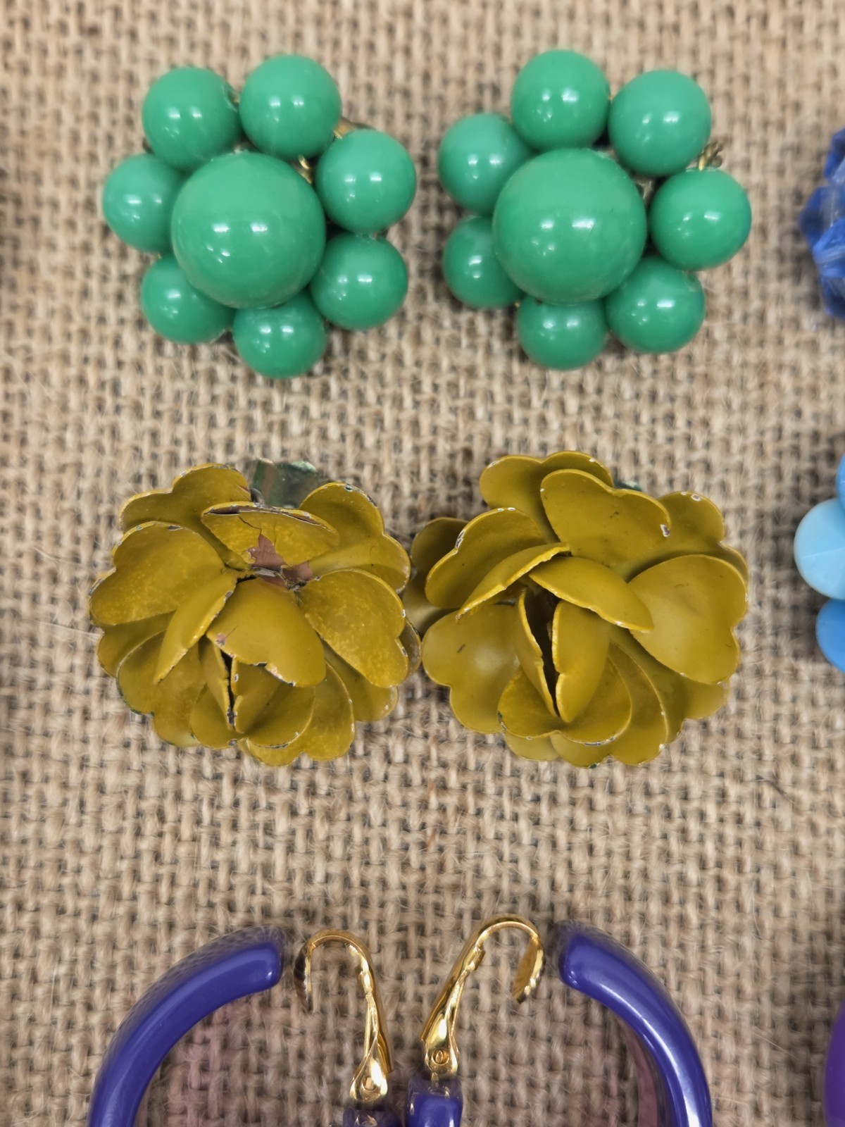 Vintage Clip On Earrings Lot 15 Pairs West Germany, Dauplaise, Sarah Coventry