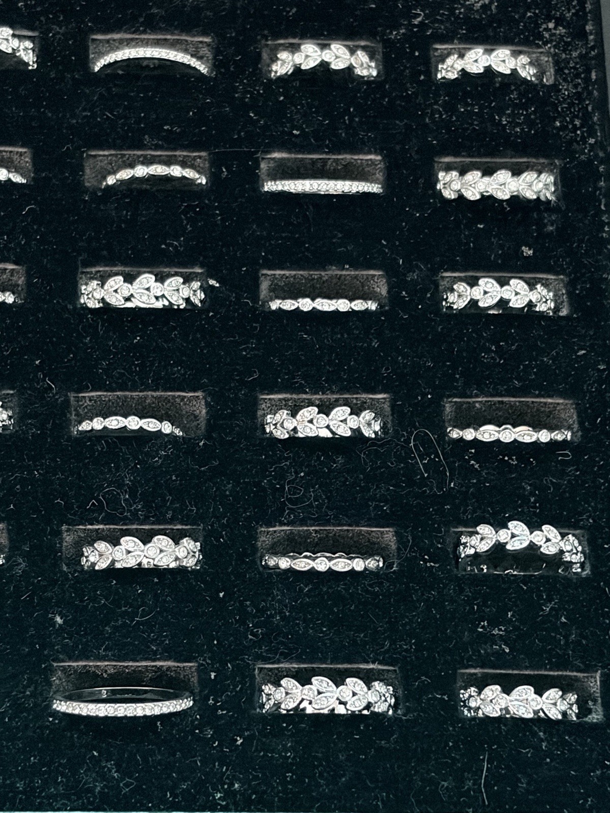 Vtg Retired Resale Lot Stella Dot Claudia Stackable Rings 36 NWOT All Sizes CZ