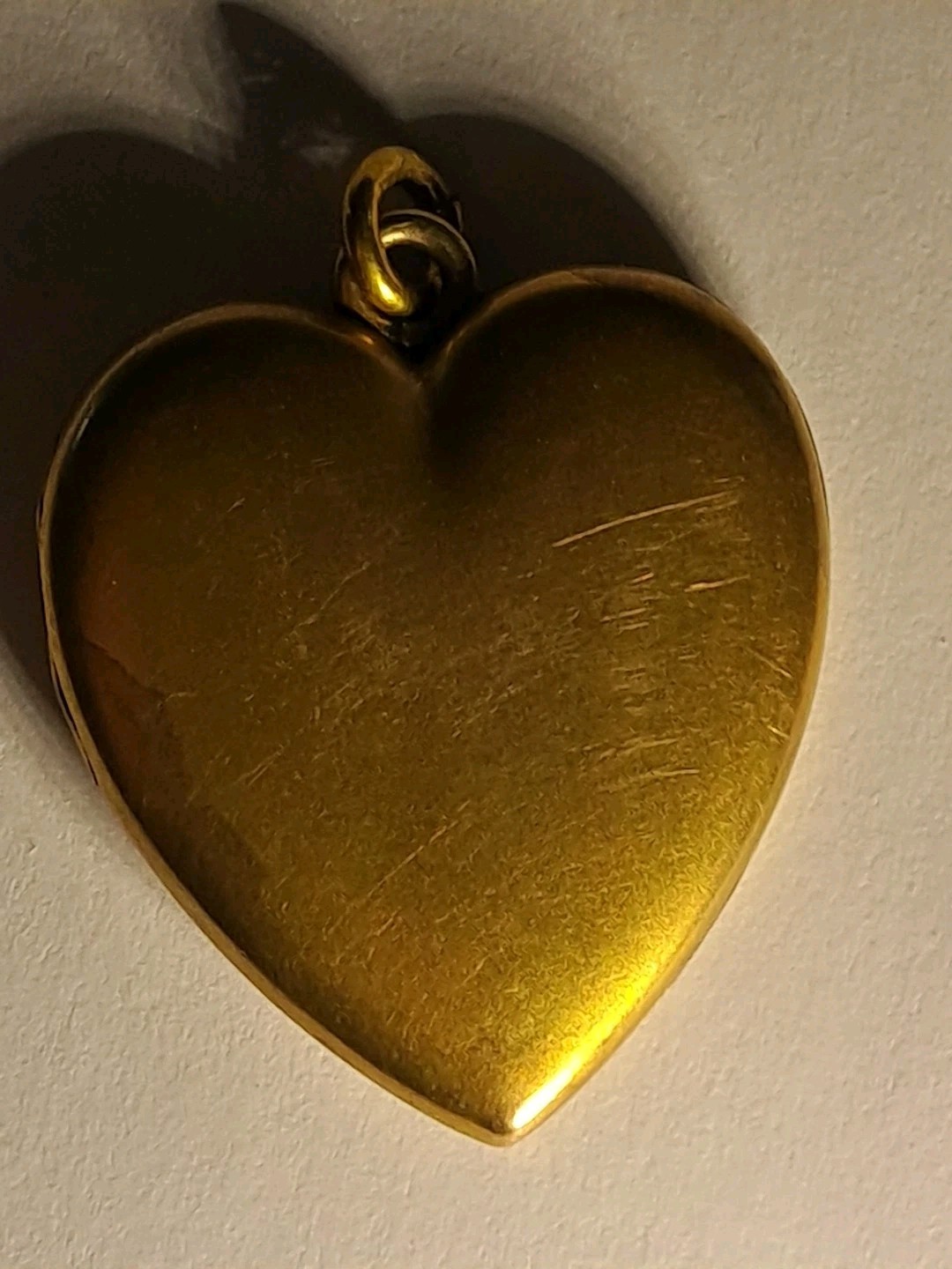 Antique Victorian S&B Co. Etched Gold Filled Starburst Fleur De Lis Heart Locket