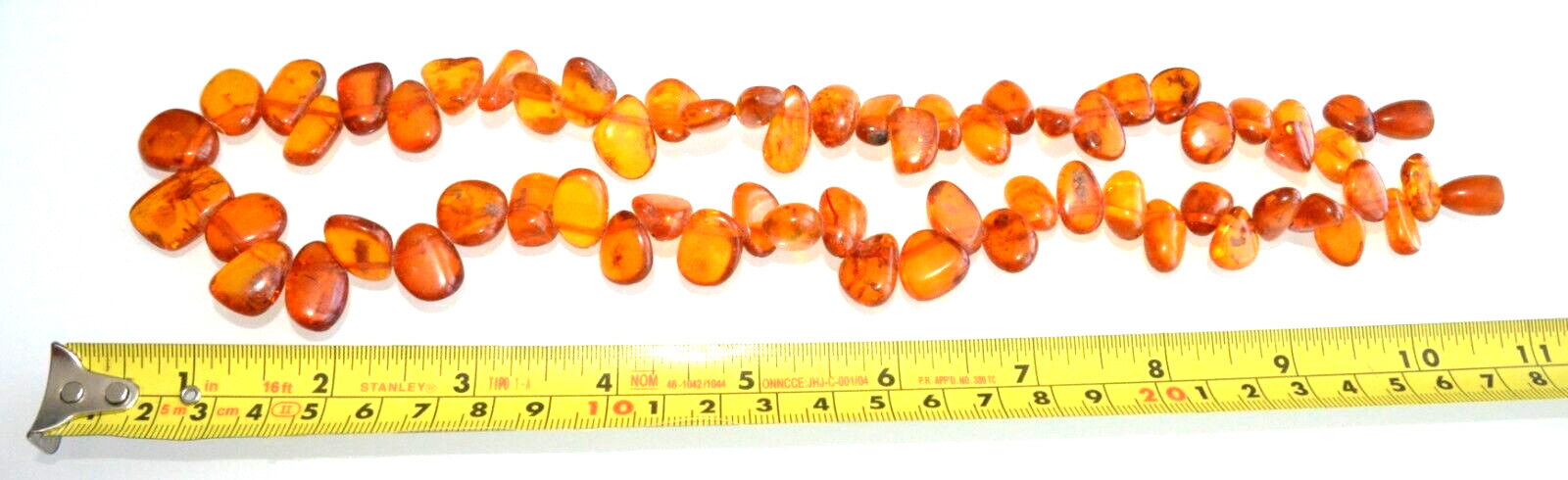 ✅56cm = 44gr RUSSIAN SOVIET BALTIC AMBER BEAD NECKLACE 琥珀 BRACELET STONE PENDANT