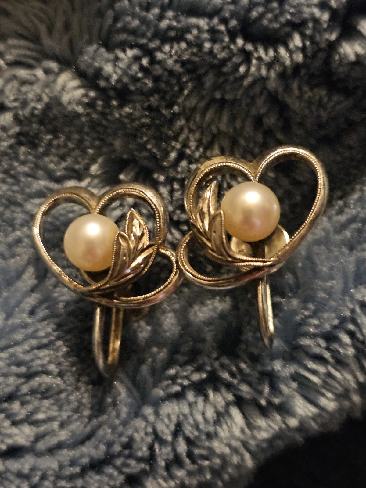 Vintage Mikimoto Pearl Sterling Silver Earrings: 1950s Screw Back Jewelry