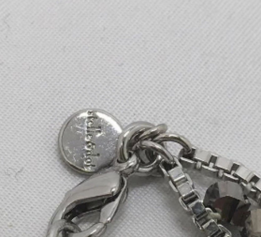 Stella & Dot Wrap Bracelet Or Necklace Dark Metal Grunge Glam Wrap Chain Luna