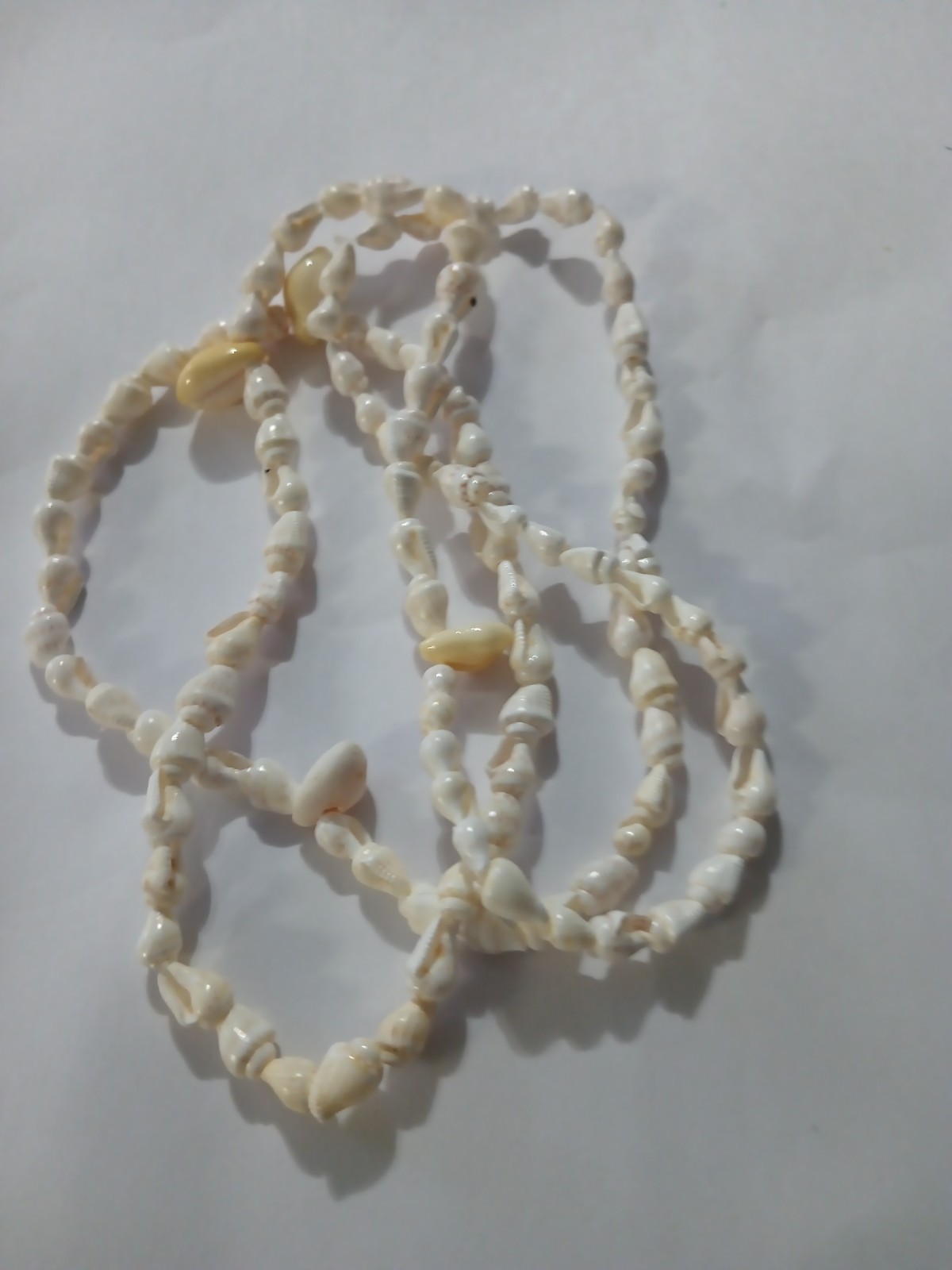 Vintage Handcrafted Cowrie/Other Seashell Necklace Lot (5 Necklaces)