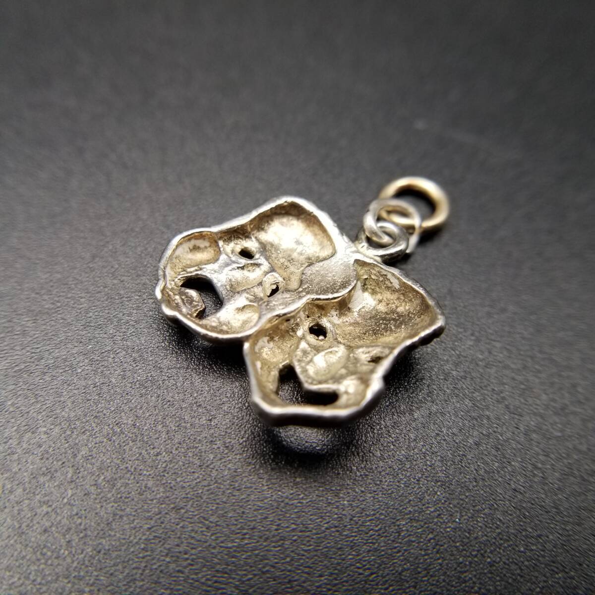 Two Face Smile/Sad Face Vintage Charm Silver Plated Pendant Head Sock and Baskin