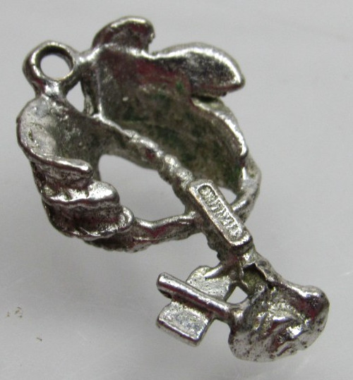 Vintage Sterling Silver Charm for Bracelet Florida Palm Tree