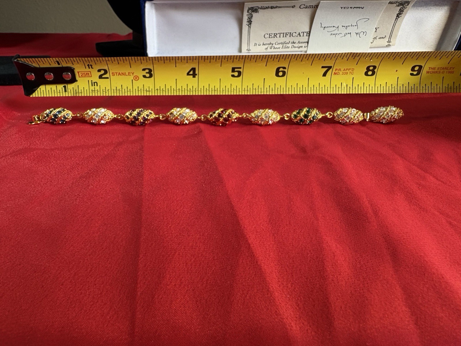 Camrose & Kross Jackie Kennedy JBK Royal Egg Bracelet. Signed JBK