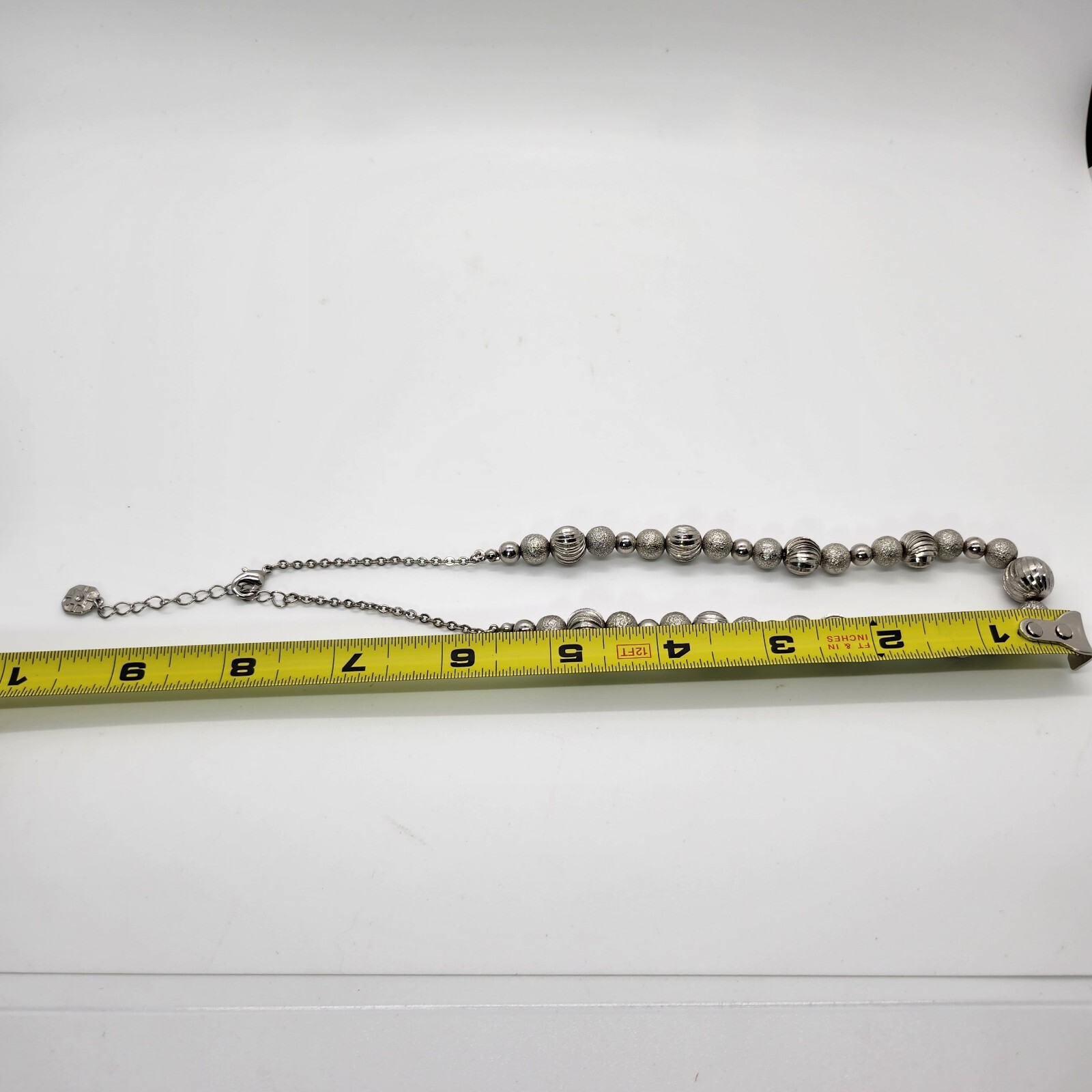 Monet – Silver Tone – Ball Necklace – See Photos For Size And Condition