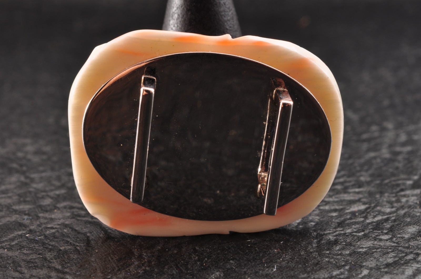 Angel skin coral OBIDOME “Peony” Certificate, (39mm (1.53in) total 135.5ct) box.