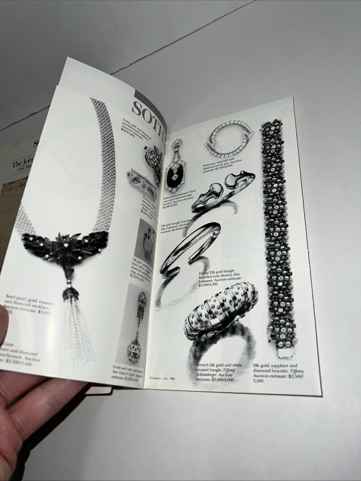 SOTHEBY’S MAGNIFICENT JEWELRY Auction Catalog 1986 New York 10/20-10/21/86 Vtg