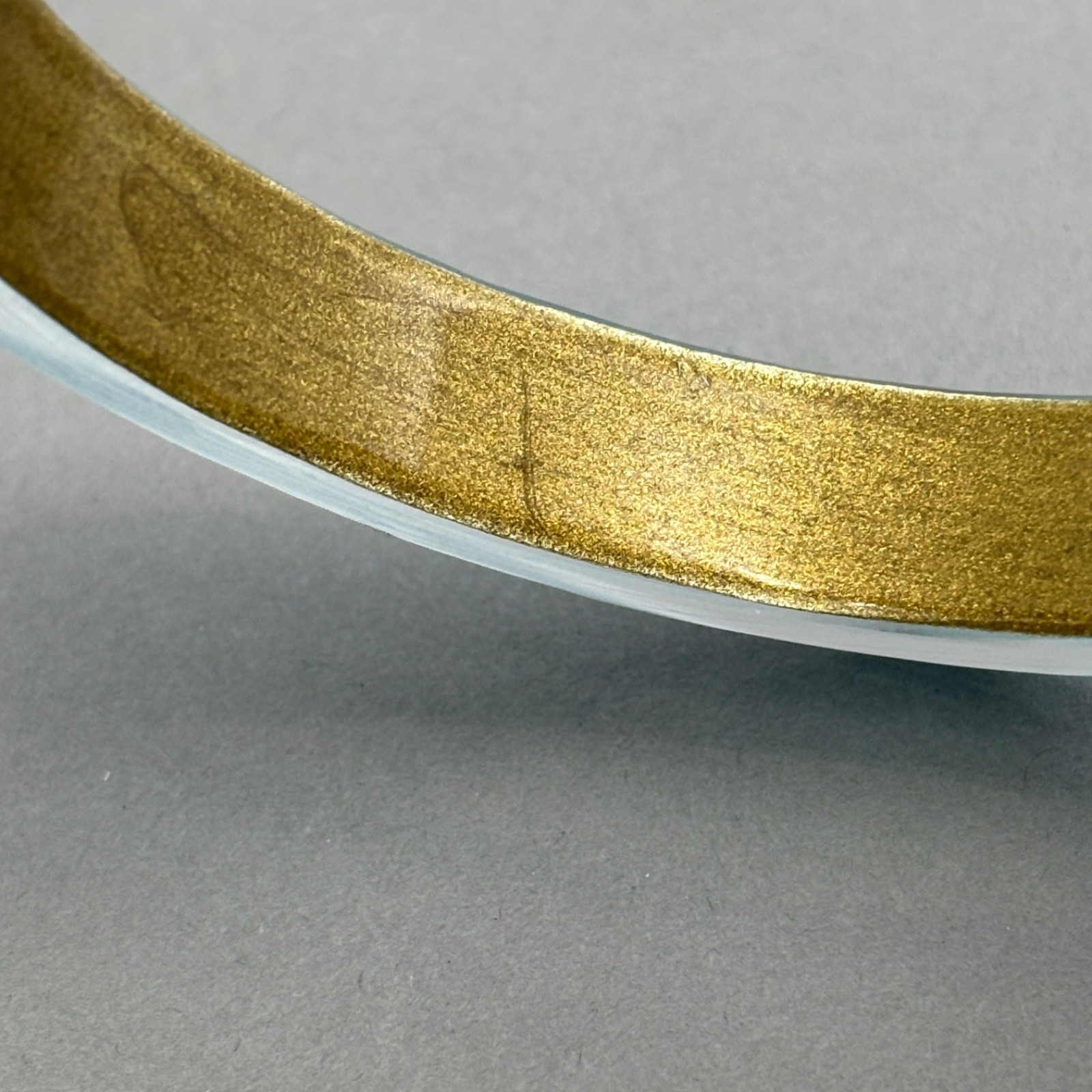 Alexis Bittar Bangle Bracelet Lucite Aqua Light Blue Translucent Vintage