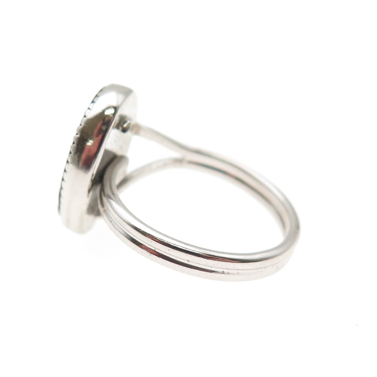 BEAU 925 Sterling Silver Vintage Real Black Onyx Ring Size 5.25