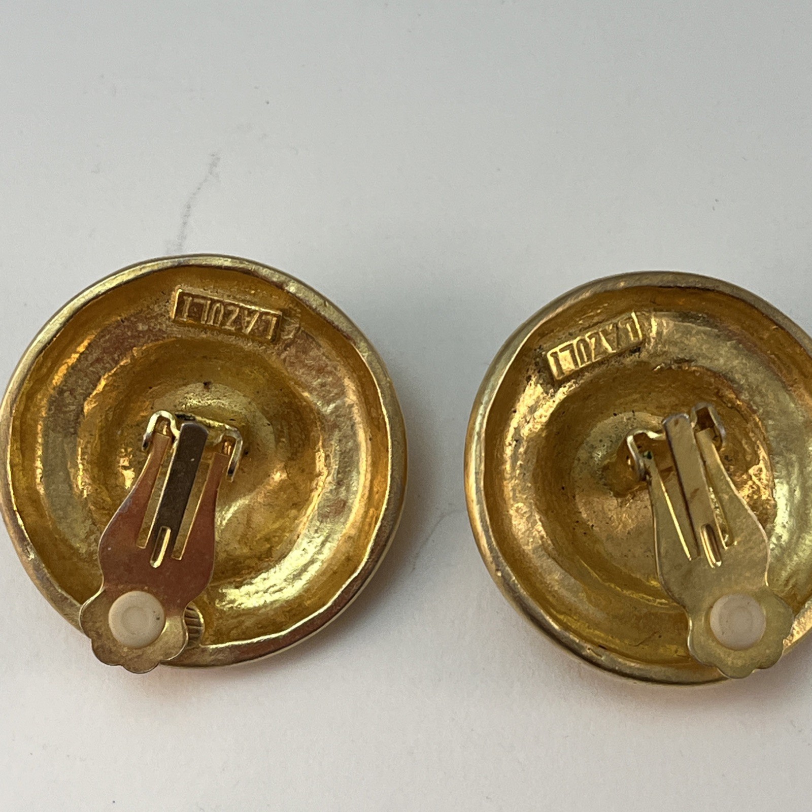Vintage LOT of 8 Pair Clip-On Screwback Earrings Weiss Gay Boyer Napier Lazuli