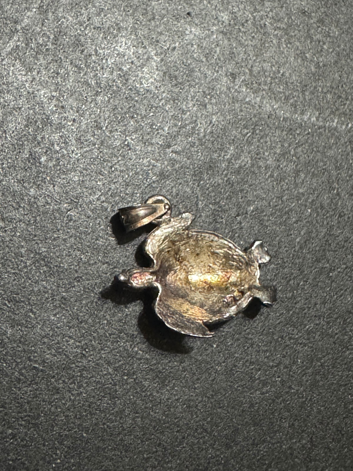 Vintage 925 Sterling Silver Detailed Articulated Sea Turtle Pendant Charm 1.7 G