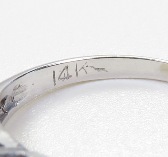 Antique Deco 1920’s European Diamond Engagement 13K Ring Size 5.25 UK-K EGL USA