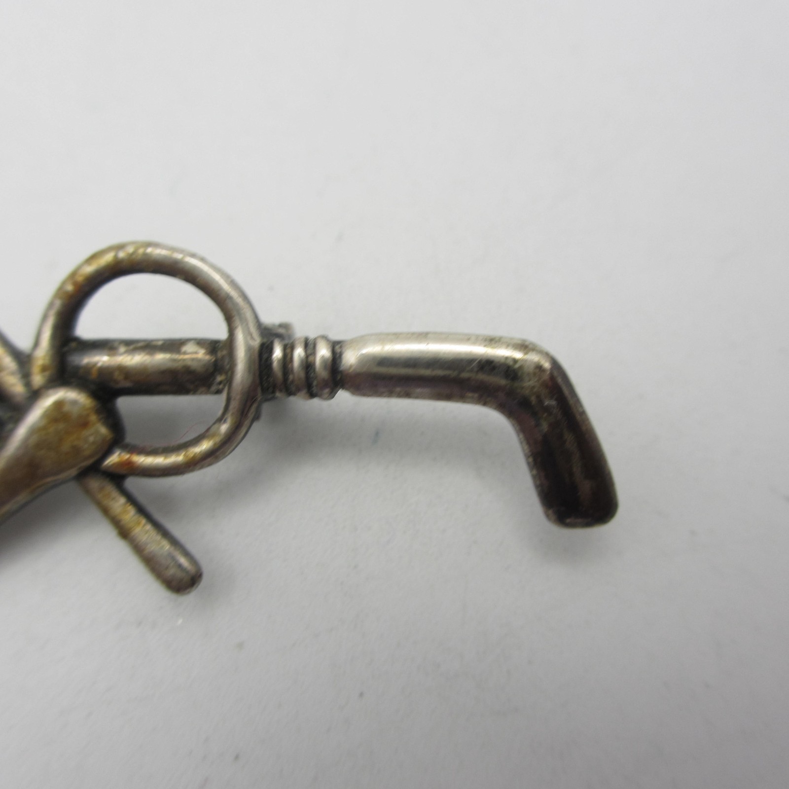 Vintage Horse Head Brooch Sterling Silver Equestrian Riding Crop Stirrup
